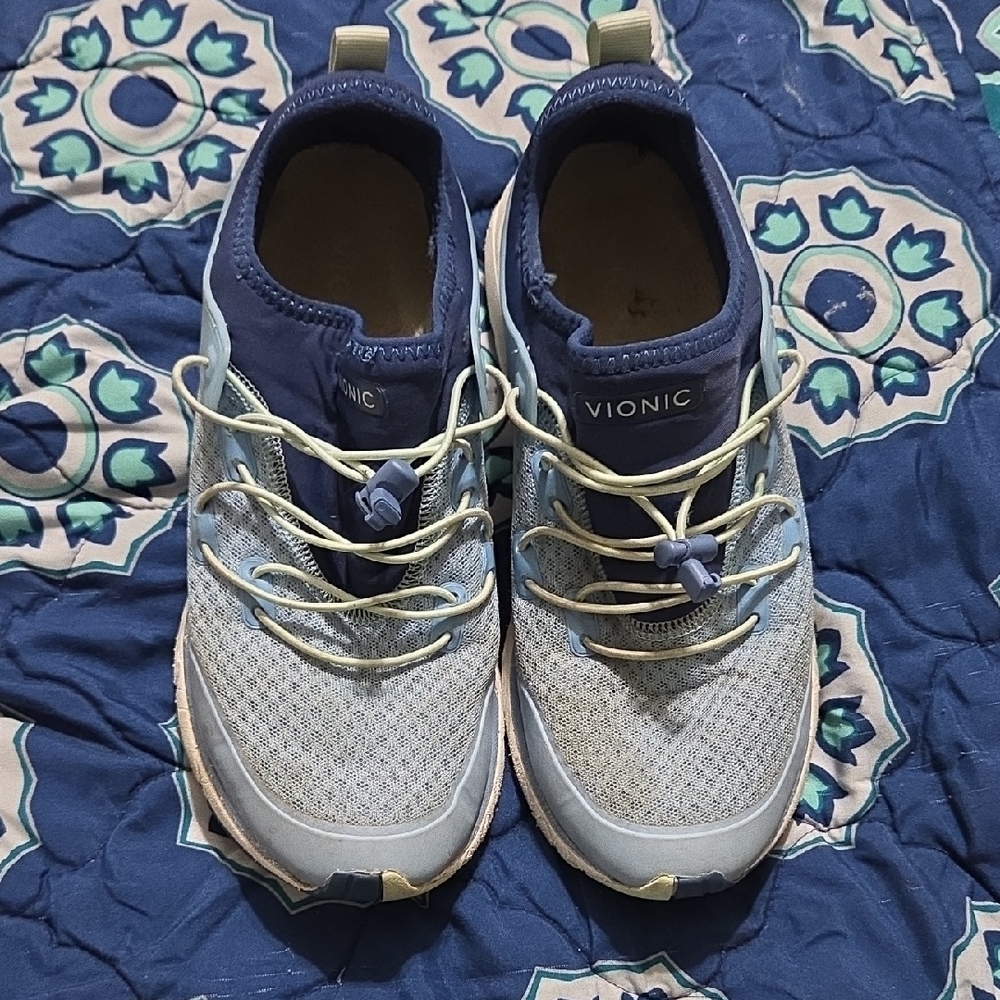 Vionic Navy and Light Gray Athletic Shoes